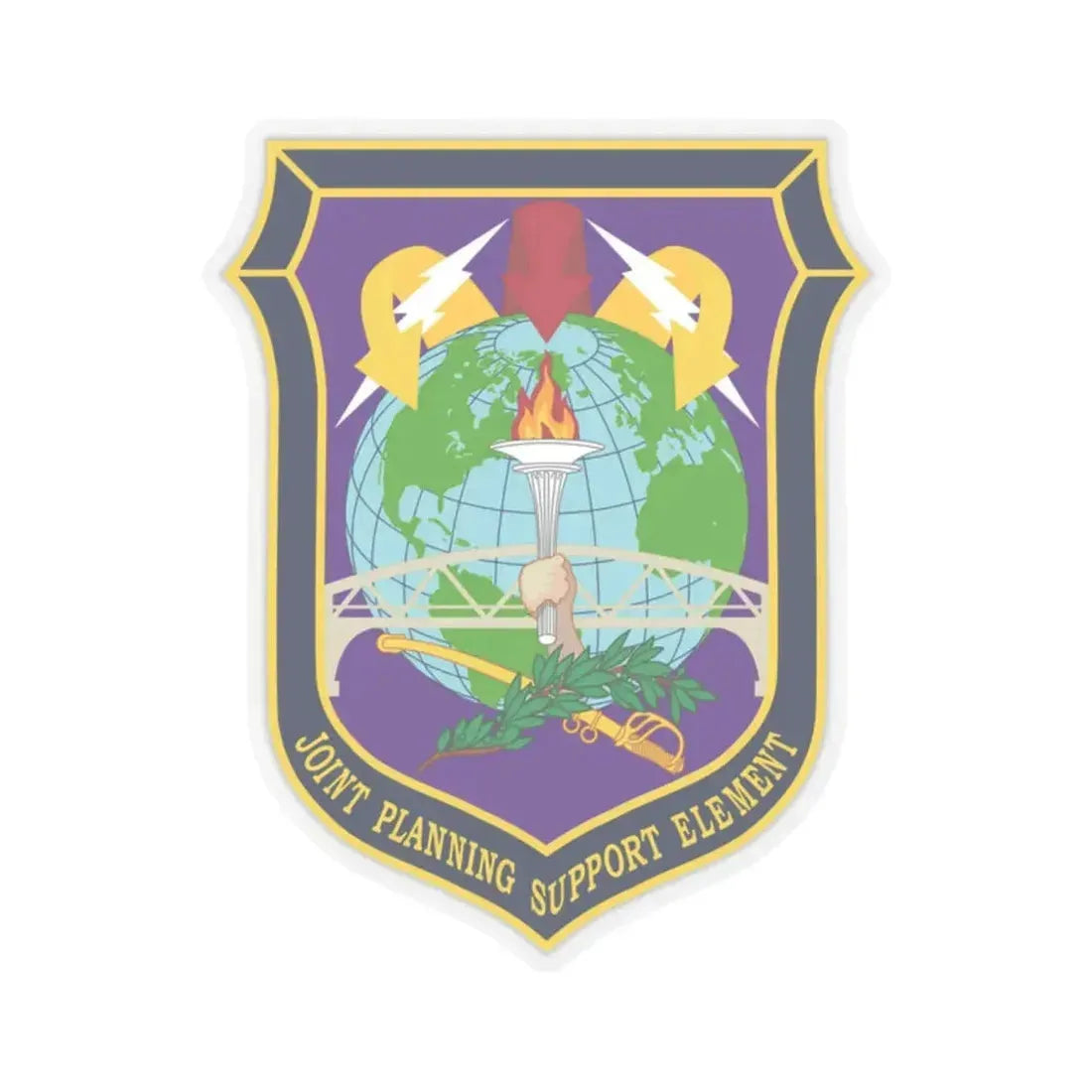 Joint Planning Support (U.S. Army) STICKER Vinyl Kiss-Cut Decal 2 Inch Transparent - The Sticker Space