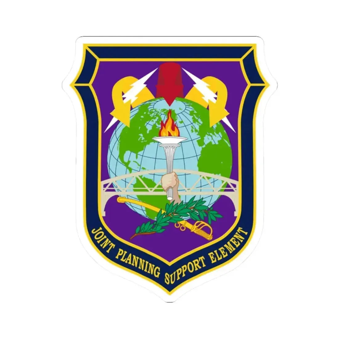 Joint Planning Support (U.S. Army) STICKER Vinyl Kiss-Cut Decal 2 Inch White - The Sticker Space