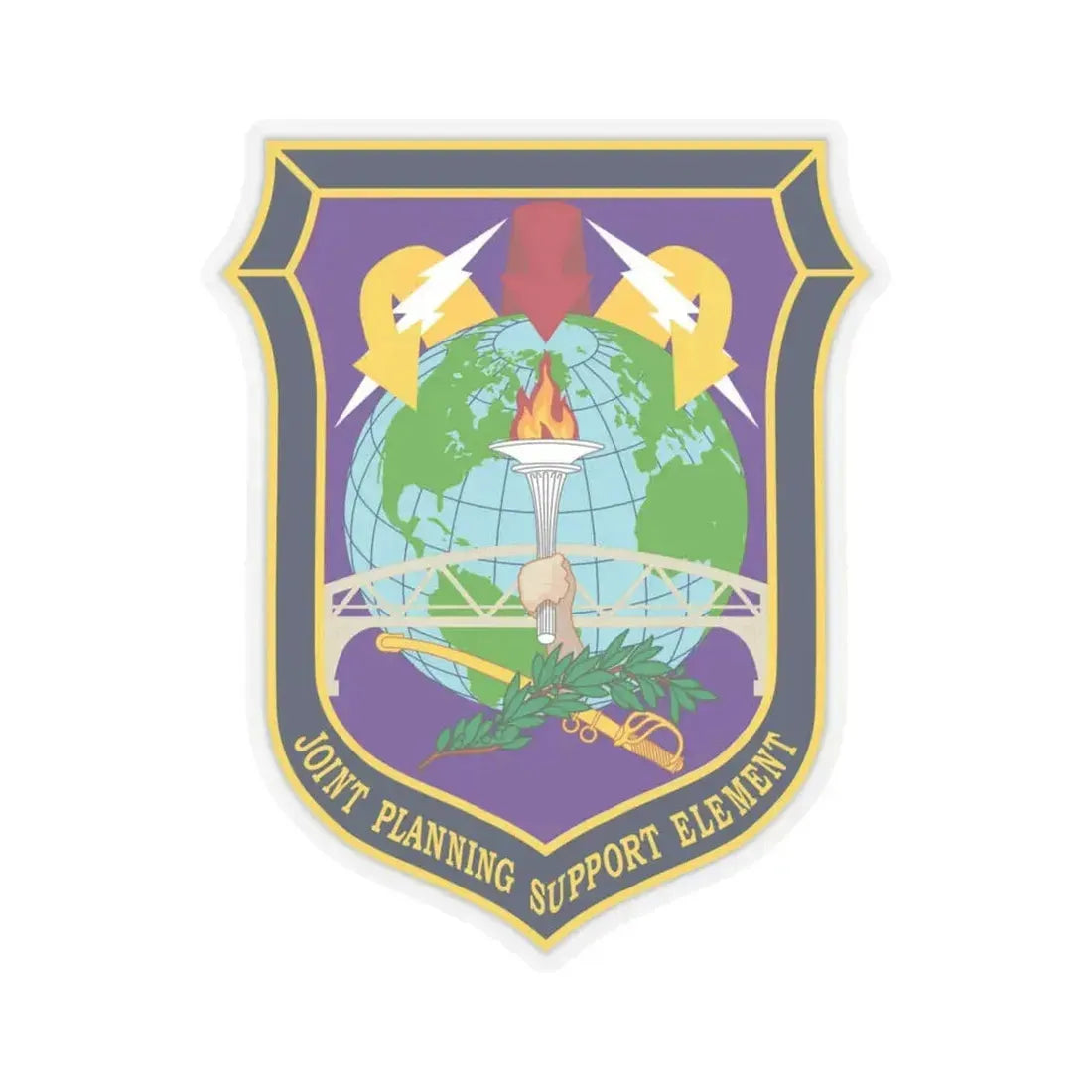 Joint Planning Support (U.S. Army) STICKER Vinyl Kiss-Cut Decal 6 Inch Transparent - The Sticker Space