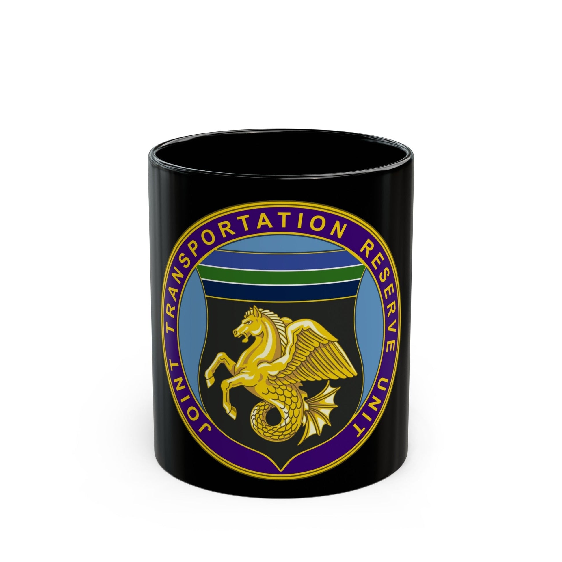 Joint Transportation Reserve Unit (U.S. Army) Black Coffee Mug-11oz-The Sticker Space