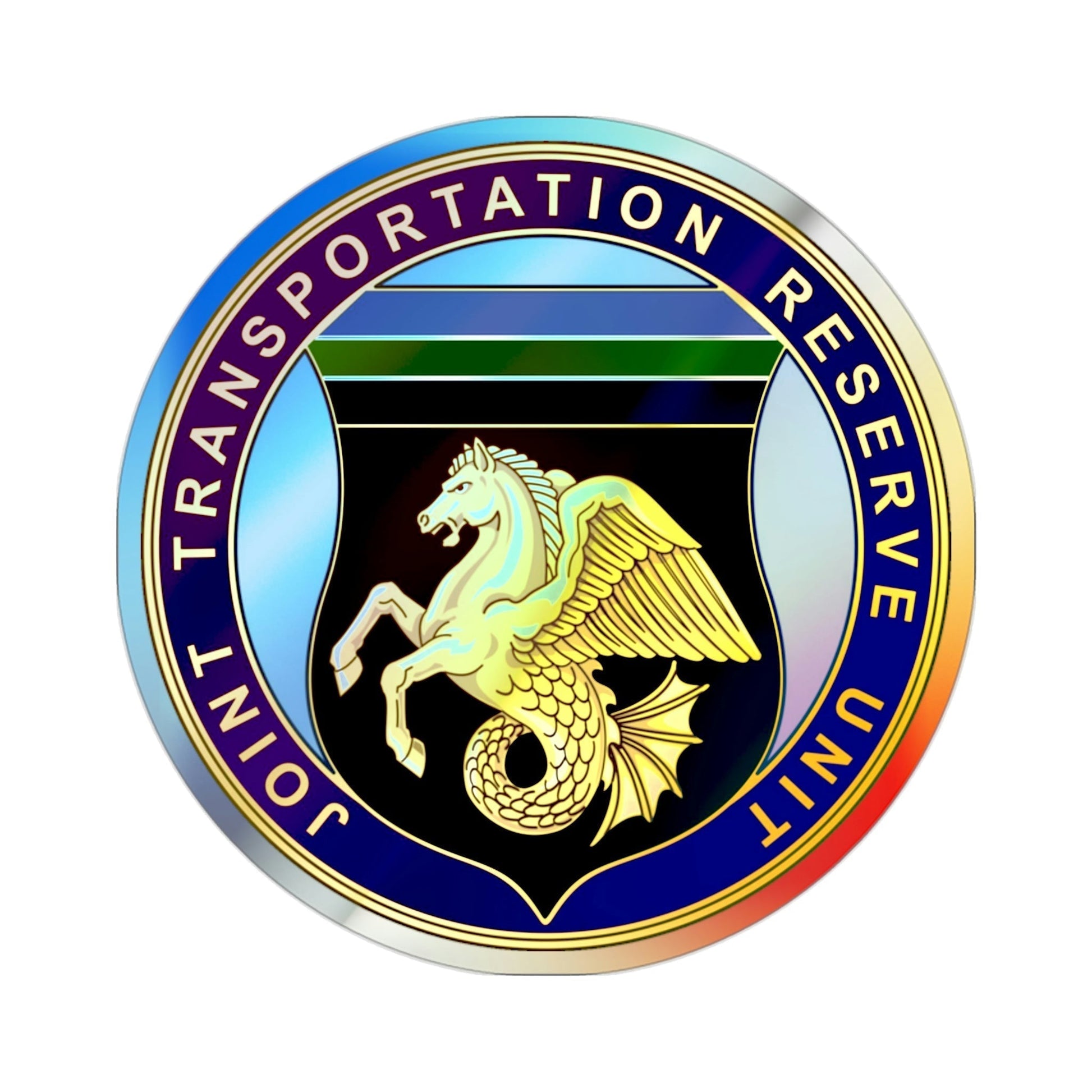 Joint Transportation Reserve Unit (U.S. Army) Holographic STICKER Die-Cut Vinyl Decal-2 Inch-The Sticker Space