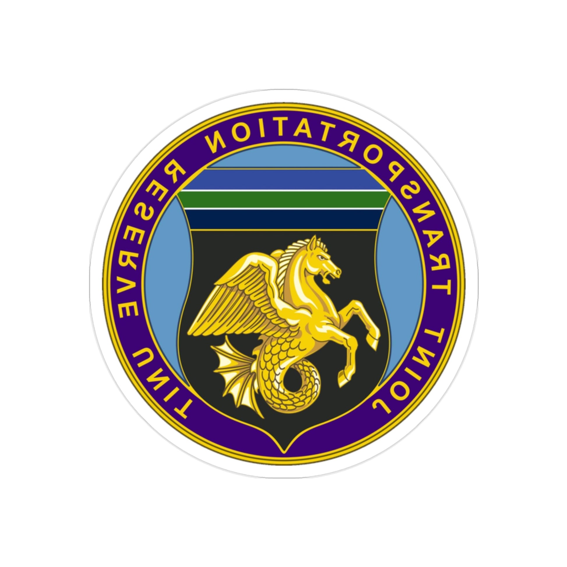 Joint Transportation Reserve Unit (U.S. Army) REVERSE PRINT Transparent STICKER-2 Inch-The Sticker Space