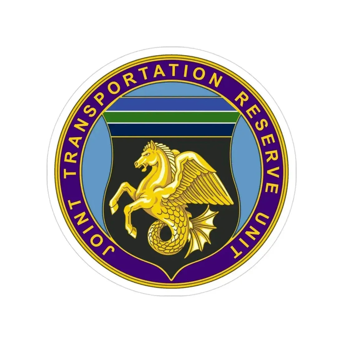 Joint Transportation Reserve Unit (U.S. Army) Transparent STICKER Die-Cut Vinyl Decal 3 Inch - The Sticker Space