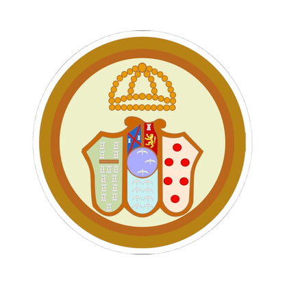 Joppolo Giancaxio-Stemma (Italy) (Coat of Arms) STICKER Vinyl Kiss-Cut Decal 4 Inch White - The Sticker Space