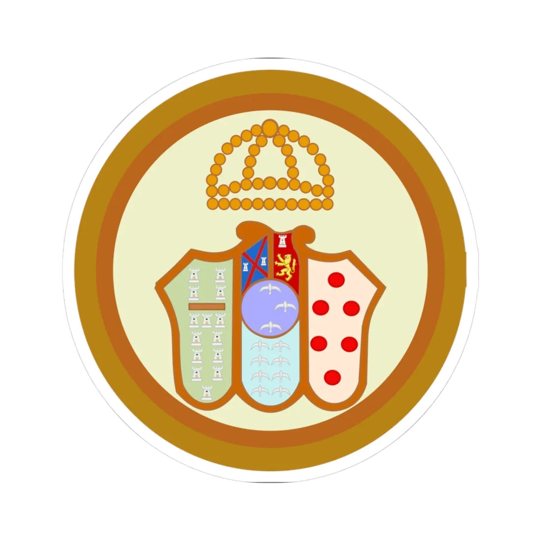 Joppolo Giancaxio-Stemma (Italy) (Coat of Arms) STICKER Vinyl Kiss-Cut Decal - The Sticker Space