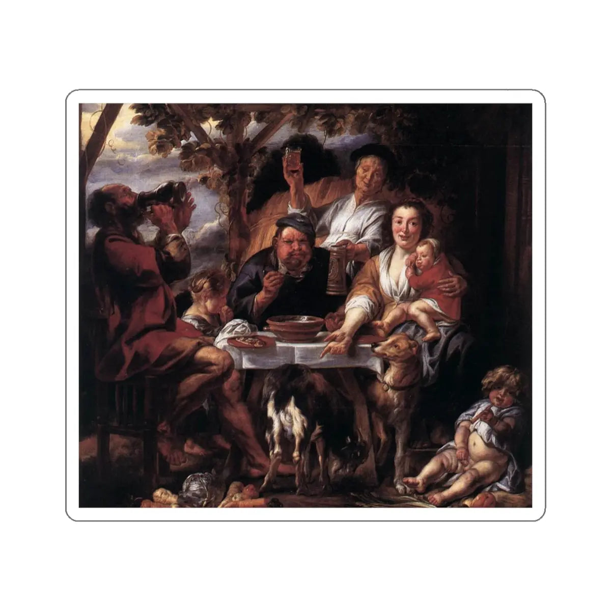 SKU:22485428719576620428 Sticker types:White Shape:Die-Cut Sizes:6" × 6"