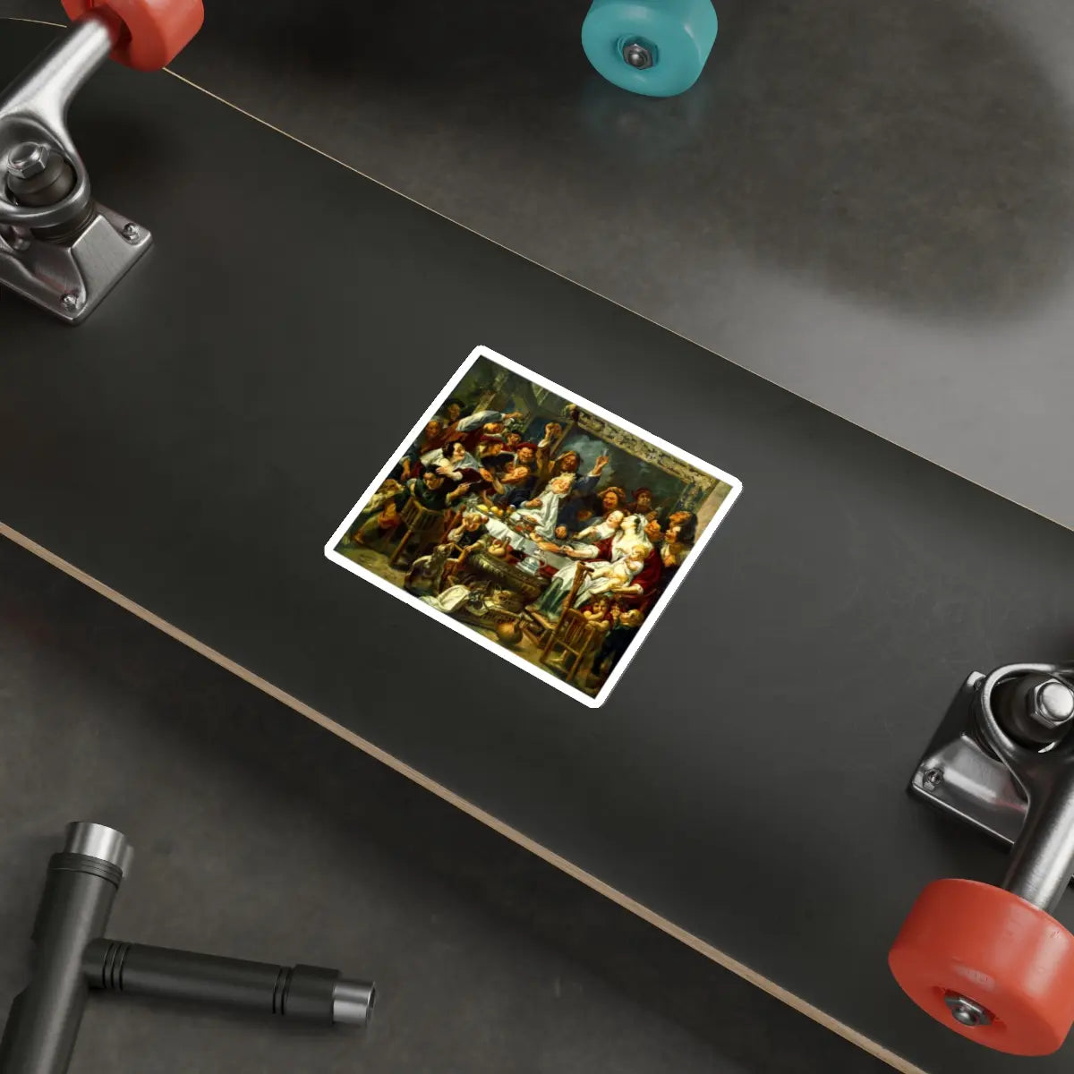 SKU:32223087550182295623 Sticker types:White Shape:Die-Cut Sizes:4" × 4"
