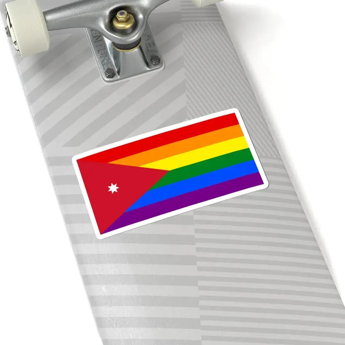 Jordan LGBT Flag (Jordan) STICKER Vinyl Kiss-Cut Decal - The Sticker Space