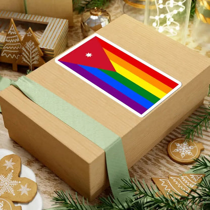 Jordan LGBT Flag (Jordan) STICKER Vinyl Kiss-Cut Decal - The Sticker Space