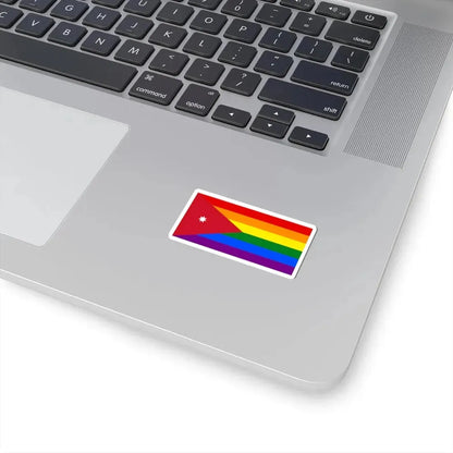 Jordan LGBT Flag (Jordan) STICKER Vinyl Kiss-Cut Decal - The Sticker Space