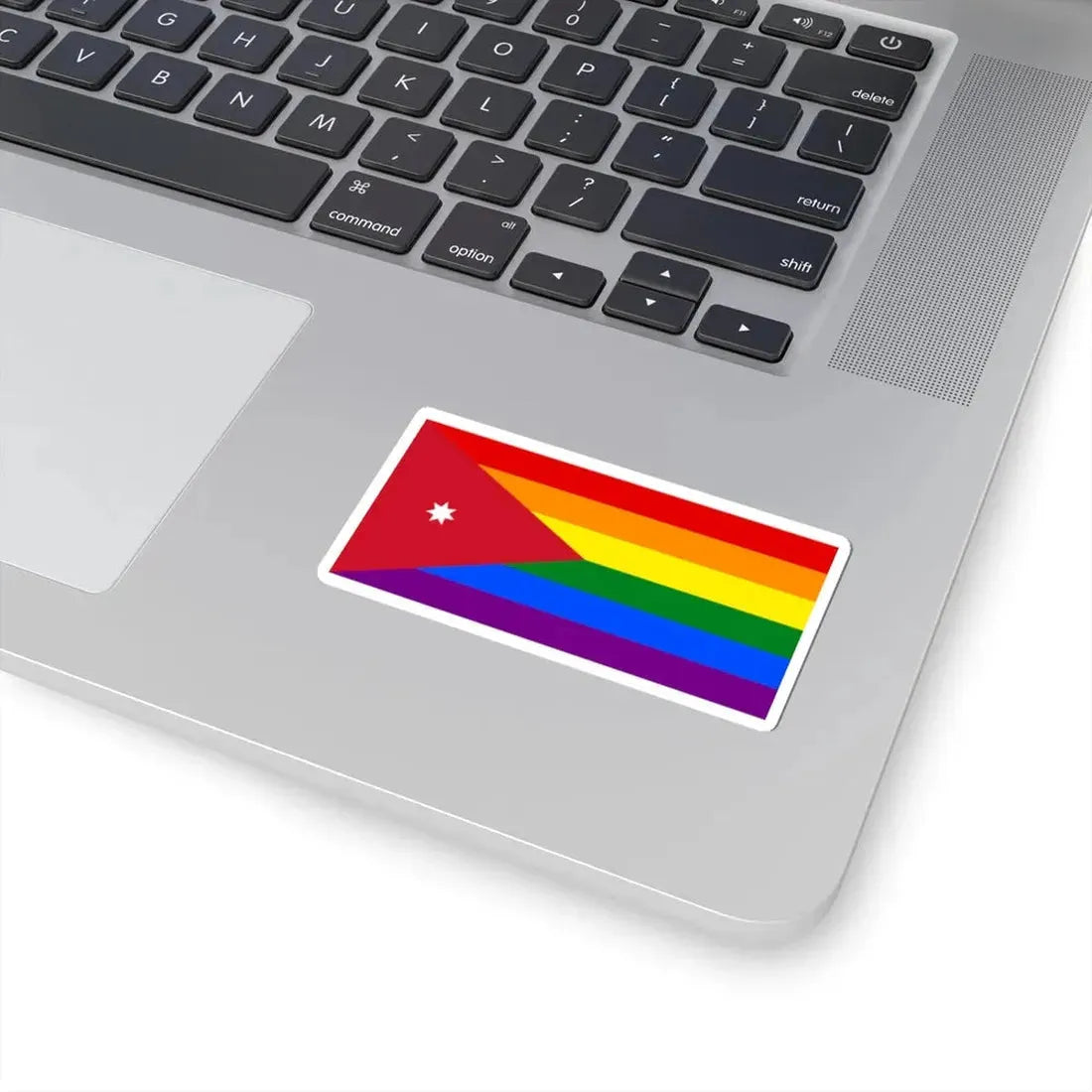 Jordan LGBT Flag (Jordan) STICKER Vinyl Kiss-Cut Decal - The Sticker Space