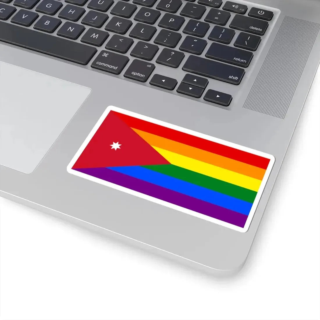 Jordan LGBT Flag (Jordan) STICKER Vinyl Kiss-Cut Decal - The Sticker Space