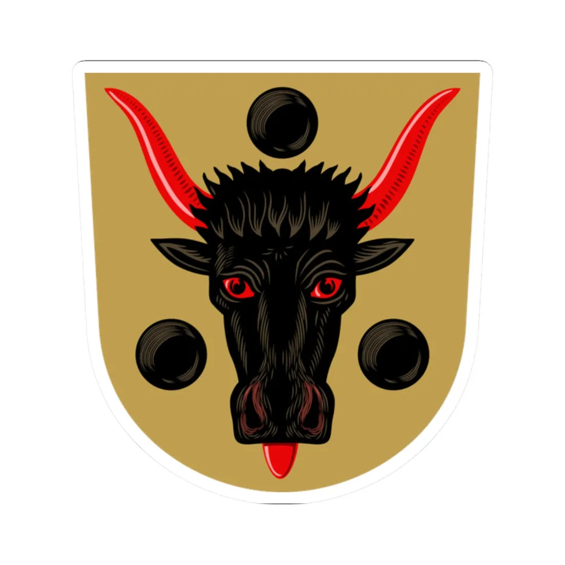 Joroinen.vaakuna (Finland) (Coat of Arms) STICKER Vinyl Kiss-Cut Decal 2 Inch White - The Sticker Space