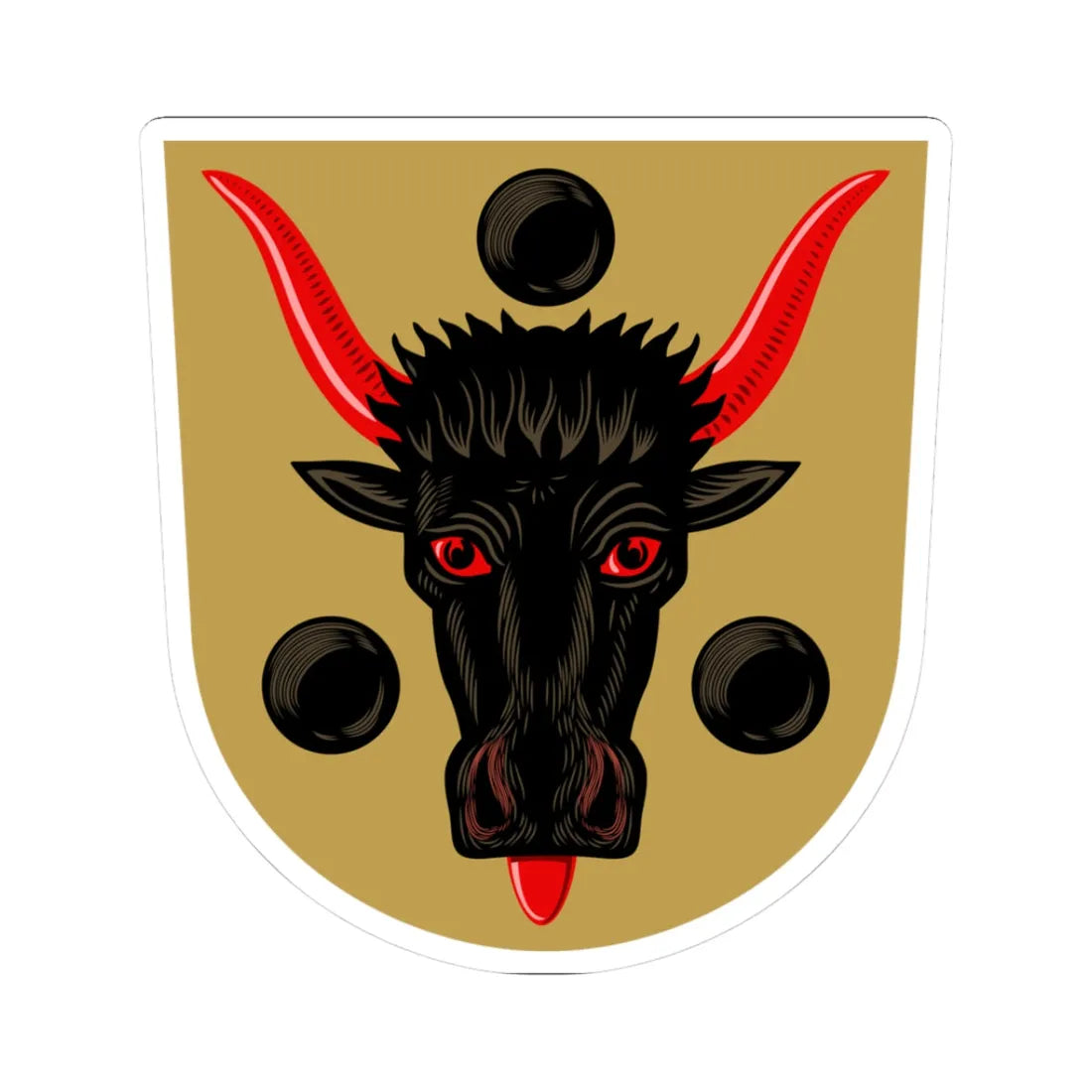 Joroinen.vaakuna (Finland) (Coat of Arms) STICKER Vinyl Kiss-Cut Decal 3 Inch White - The Sticker Space