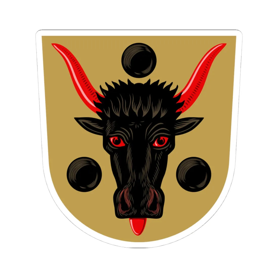 Joroinen.vaakuna (Finland) (Coat of Arms) STICKER Vinyl Kiss-Cut Decal 4 Inch White - The Sticker Space