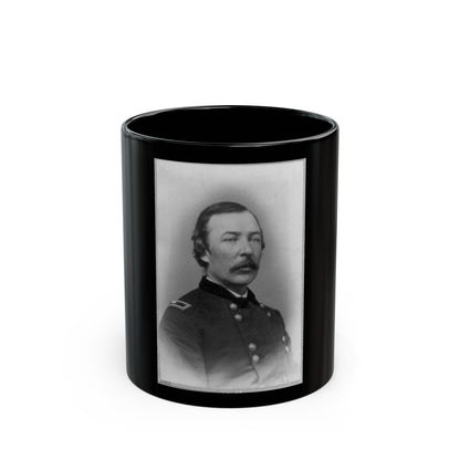 Joshua Thomas Owen, Head-And-Shoulders Portrait, Facing Right, In Uniform (U.S. Civil War) Black Coffee Mug-11oz-The Sticker Space