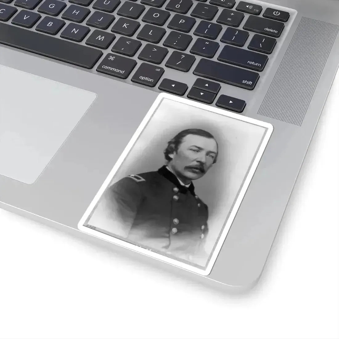 Joshua Thomas Owen, Head-and-Shoulders Portrait, Facing Right, in Uniform (U.S. Civil War) STICKER Vinyl Kiss-Cut Decal - The Sticker Space