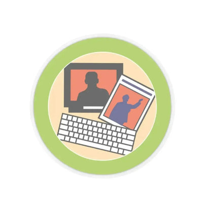 Journalism (Boy Scout Merit Badge) STICKER Vinyl Kiss-Cut Decal 2 Inch Transparent - The Sticker Space