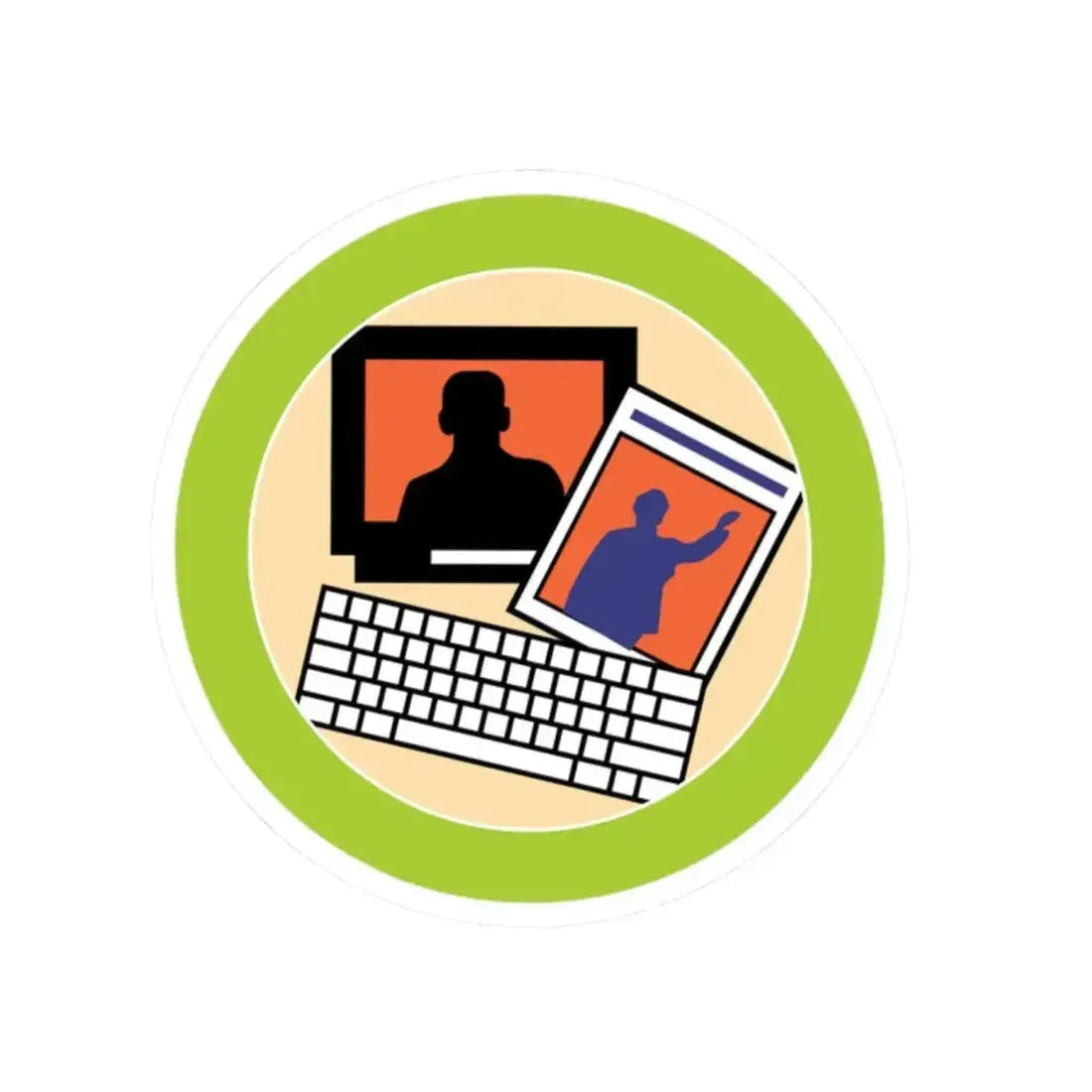 Journalism (Boy Scout Merit Badge) STICKER Vinyl Kiss-Cut Decal 2 Inch White - The Sticker Space