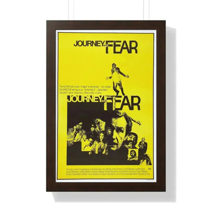 JOURNEY INTO FEAR 1975 - Framed Movie Poster 16″ x 24″ Walnut - The Sticker Space