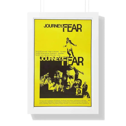 JOURNEY INTO FEAR 1975 - Framed Movie Poster 16″ x 24″ White - The Sticker Space
