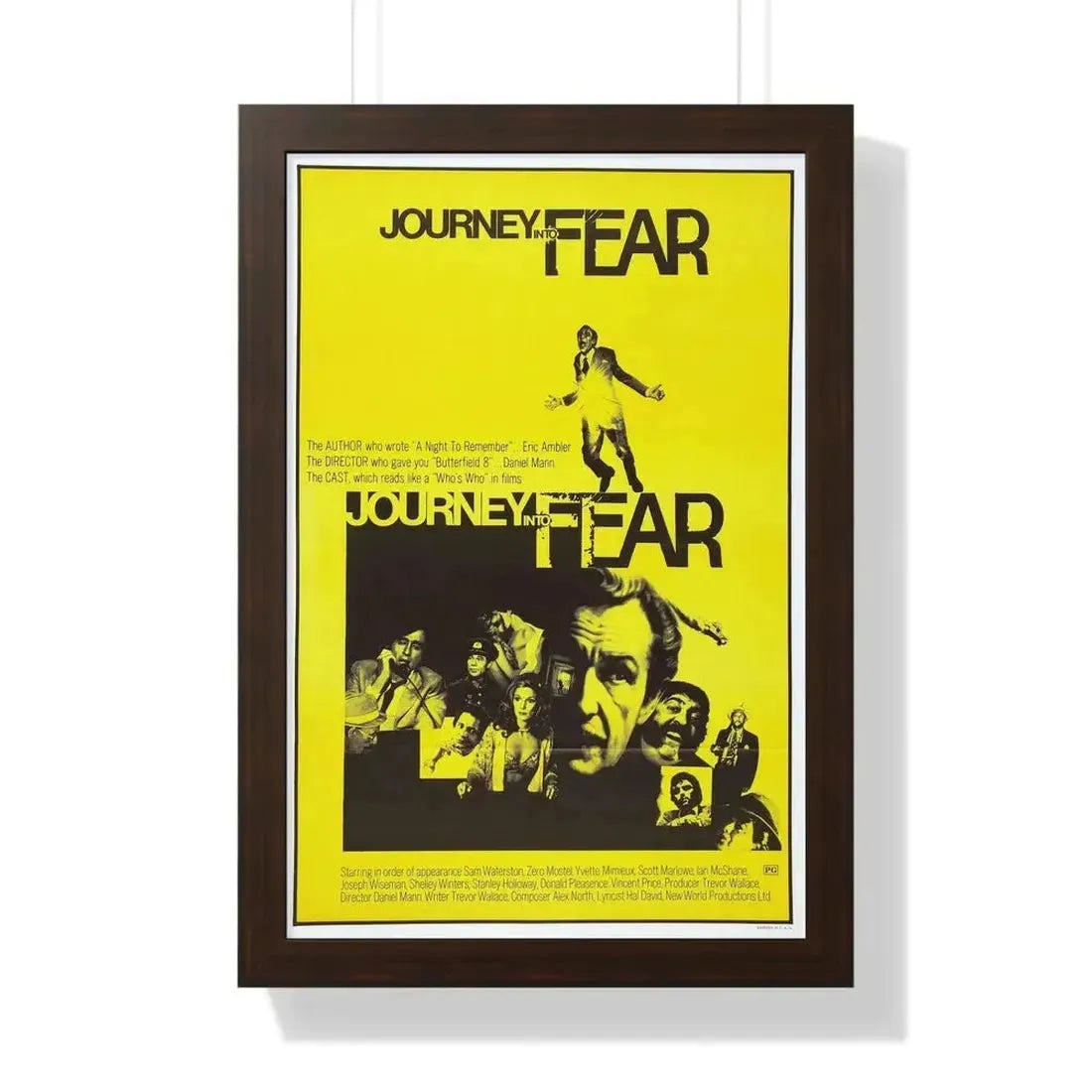 JOURNEY INTO FEAR 1975 - Framed Movie Poster - The Sticker Space