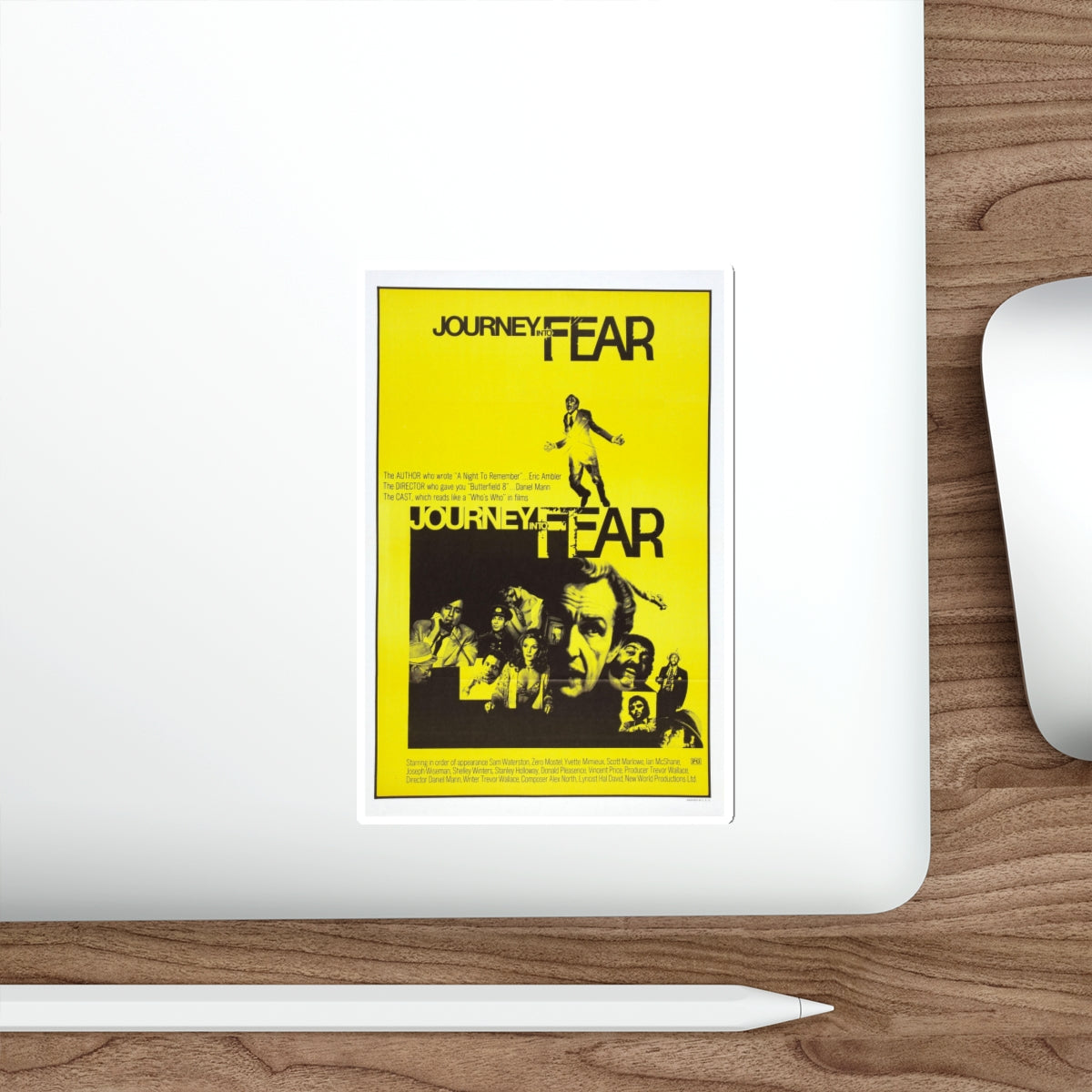 JOURNEY INTO FEAR 1975 Movie Poster STICKER Vinyl Die-Cut Decal-The Sticker Space