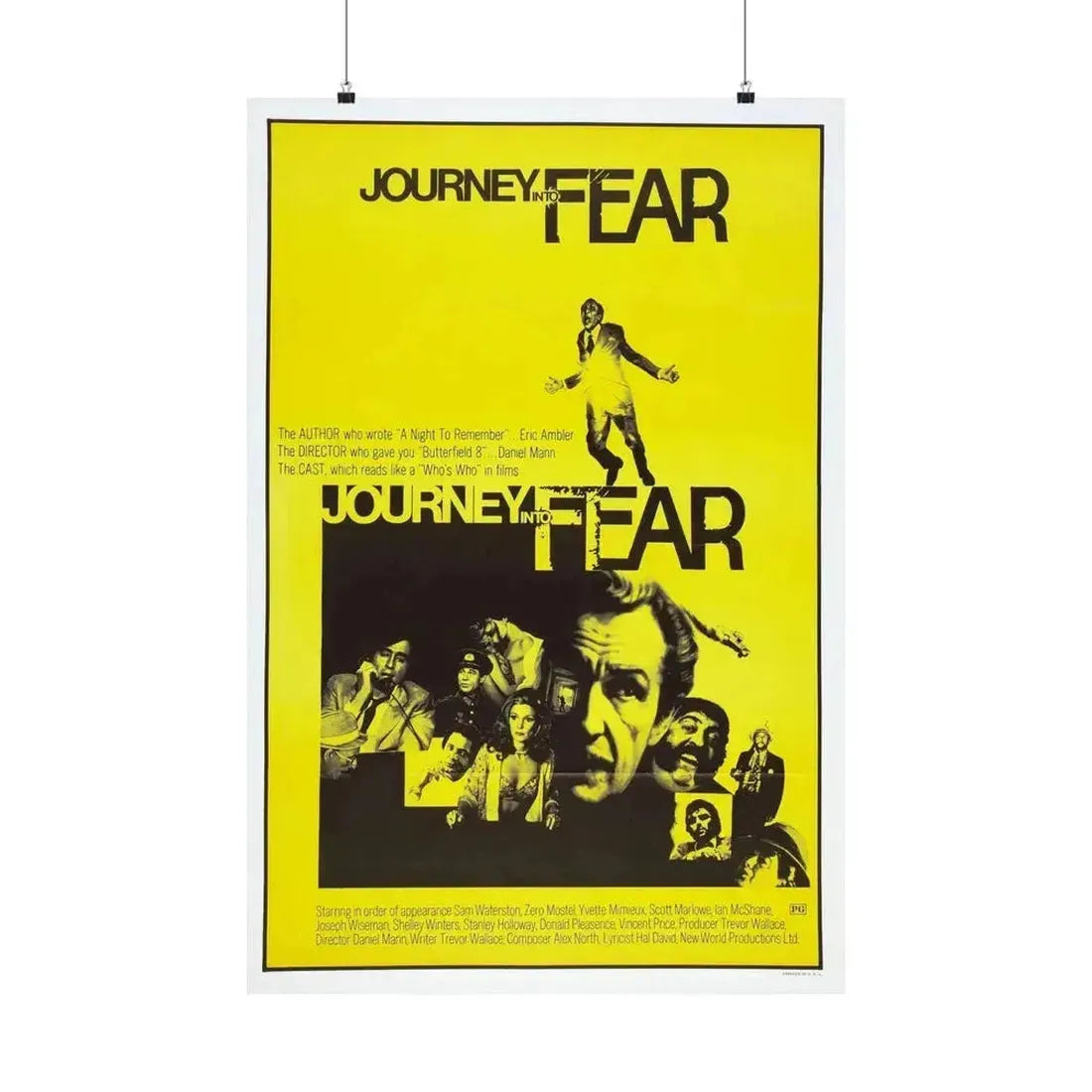 JOURNEY INTO FEAR 1975 - Paper Movie Poster 24″ x 36″ Matte - The Sticker Space