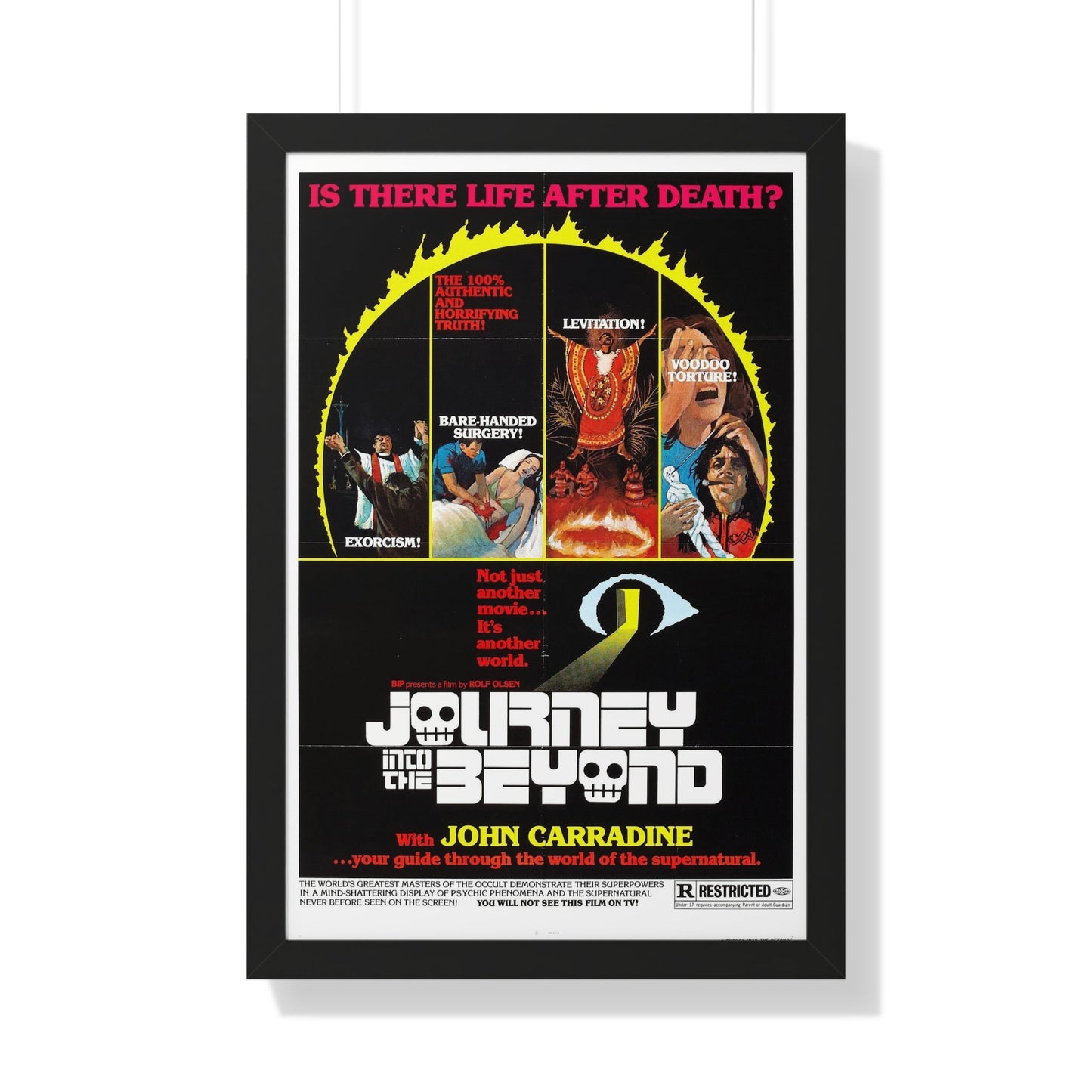 JOURNEY INTO THE BEYOND 1975 - Framed Movie Poster-20" x 30"-The Sticker Space