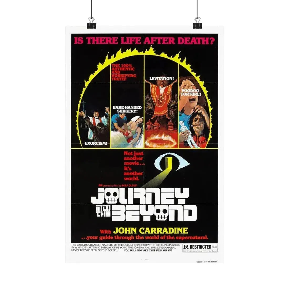 JOURNEY INTO THE BEYOND 1975 - Paper Movie Poster 12″ x 18″ Matte - The Sticker Space