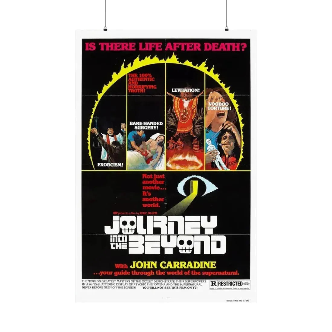 JOURNEY INTO THE BEYOND 1975 - Paper Movie Poster 36" x 54" Matte - The Sticker Space