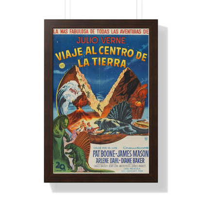 JOURNEY TO THE CENTER OF THE EARTH (MEXICAN) 1959 - Framed Movie Poster-16″ x 24″-The Sticker Space