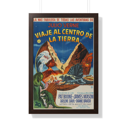 JOURNEY TO THE CENTER OF THE EARTH (MEXICAN) 1959 - Framed Movie Poster-20" x 30"-The Sticker Space