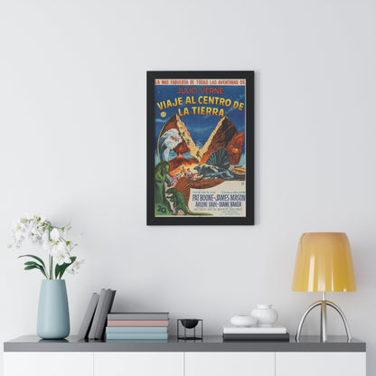 JOURNEY TO THE CENTER OF THE EARTH (MEXICAN) 1959 - Framed Movie Poster-The Sticker Space