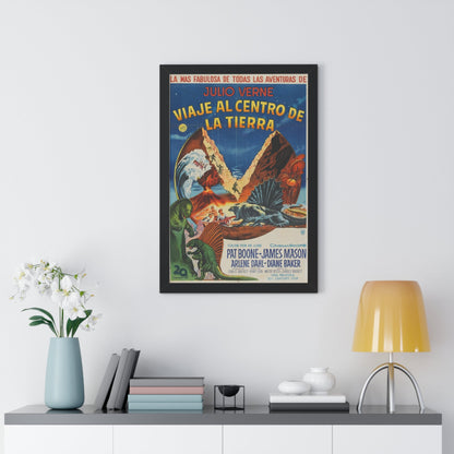 JOURNEY TO THE CENTER OF THE EARTH (MEXICAN) 1959 - Framed Movie Poster-The Sticker Space