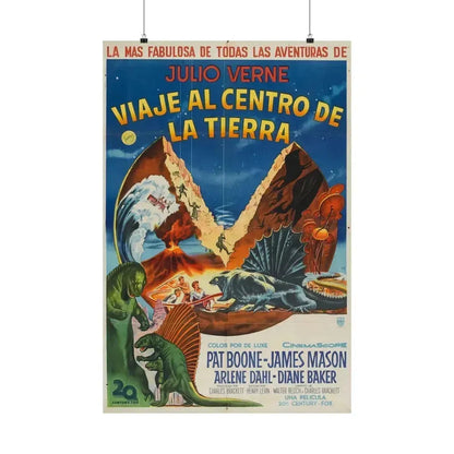 JOURNEY TO THE CENTER OF THE EARTH (MEXICAN) 1959 - Paper Movie Poster 24″ x 36″ Matte - The Sticker Space