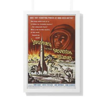 JOURNEY TO THE SEVENTH PLANET 1962 - Framed Movie Poster 20" x 30" White - The Sticker Space