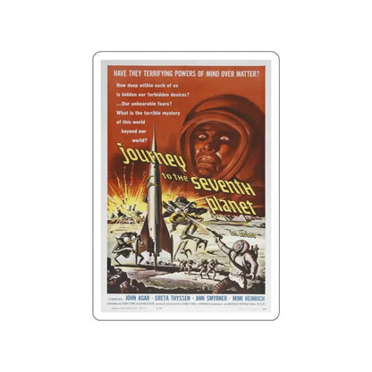 JOURNEY TO THE SEVENTH PLANET 1962 Movie Poster STICKER Vinyl Die-Cut Decal - The Sticker Space