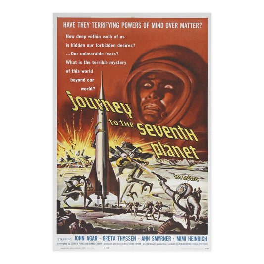 JOURNEY TO THE SEVENTH PLANET 1962 - Paper Movie Poster-24″ x 36″ (Vertical)-The Sticker Space