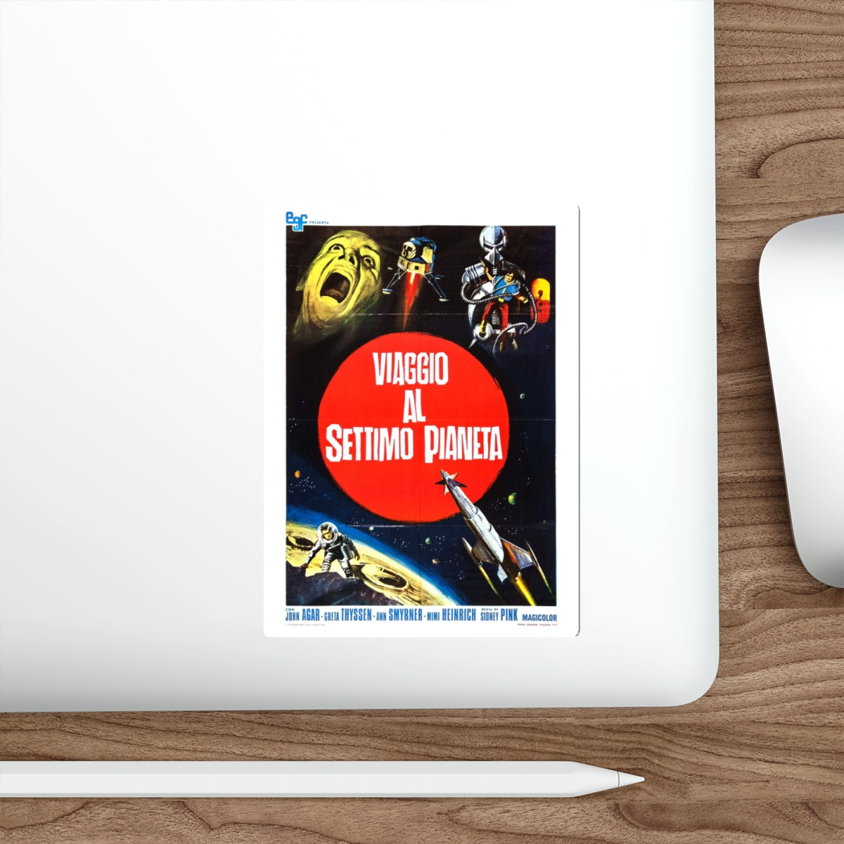 JOURNEY TO THE SEVENTH PLANET (ITALIAN) 2 1962 Movie Poster STICKER Vinyl Die-Cut Decal-The Sticker Space