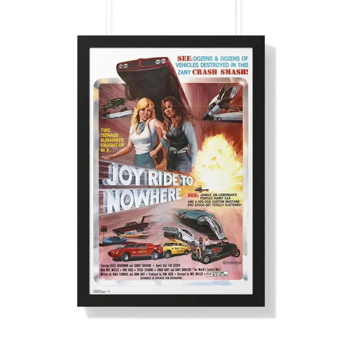 JOYRIDE TO NOWHERE 1977 - Framed Movie Poster - The Sticker Space
