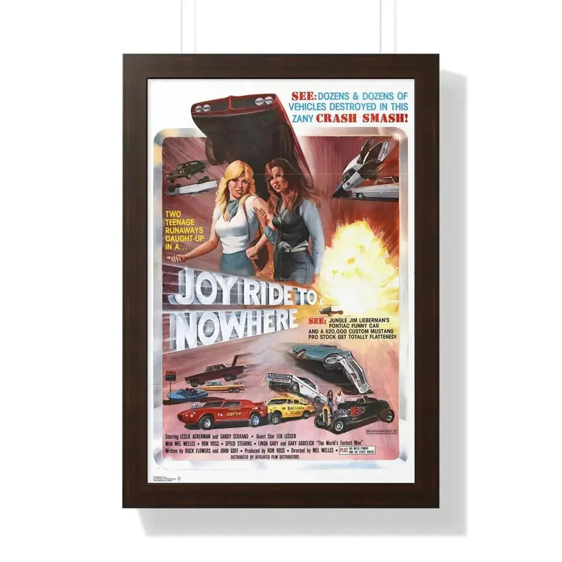 JOYRIDE TO NOWHERE 1977 - Framed Movie Poster - The Sticker Space