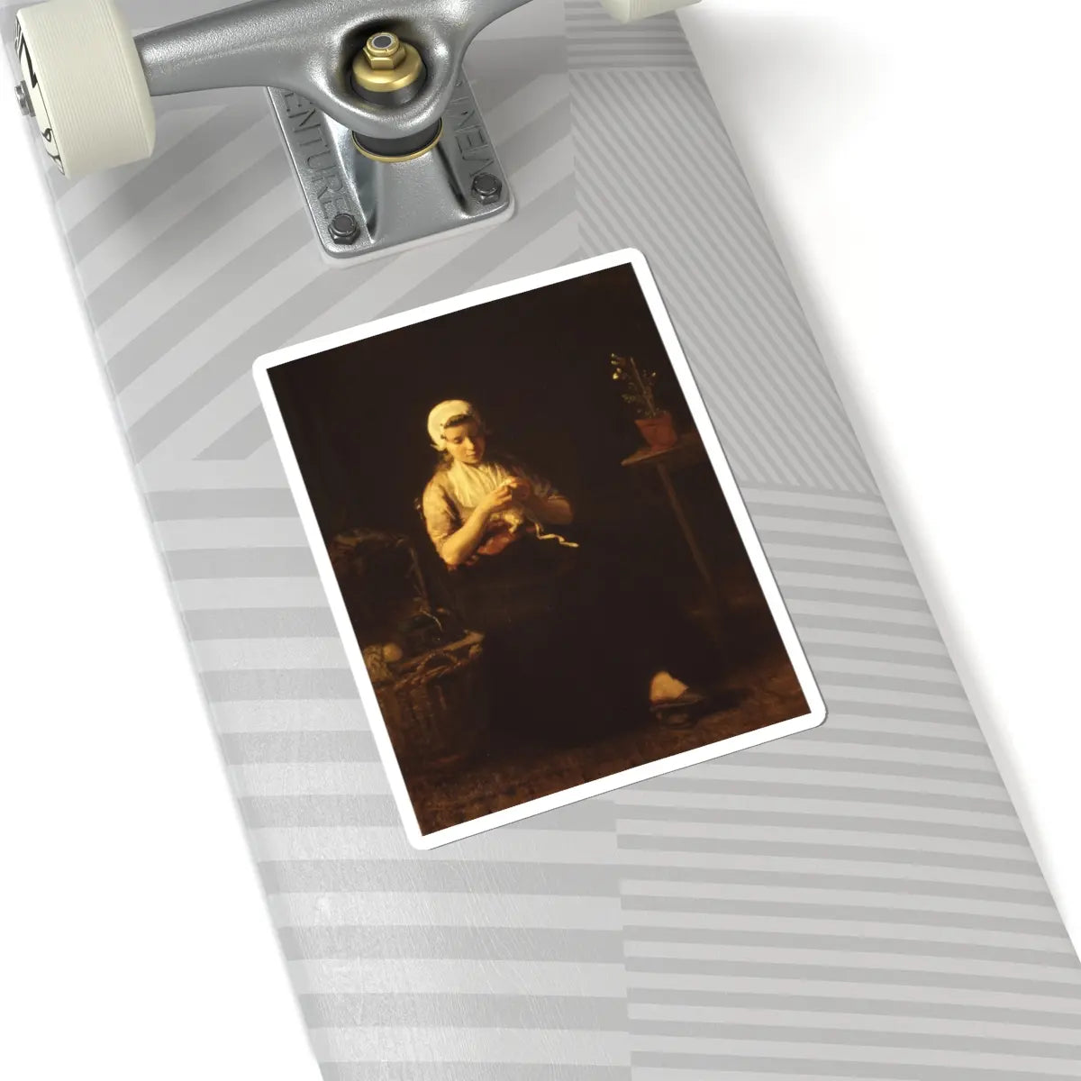 SKU:TSS-STICK-JZFSRL-6X6-1N1VV Sizes:6" × 6" Types:White