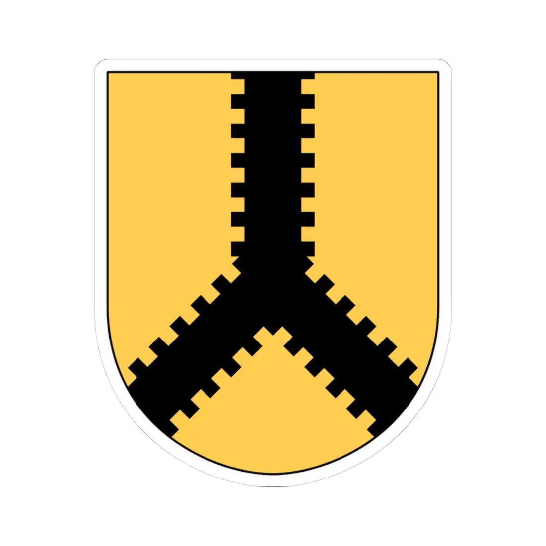 Järstad församling vapen (Sweden) (Coat of Arms) STICKER Vinyl Kiss-Cut Decal 3 Inch White - The Sticker Space