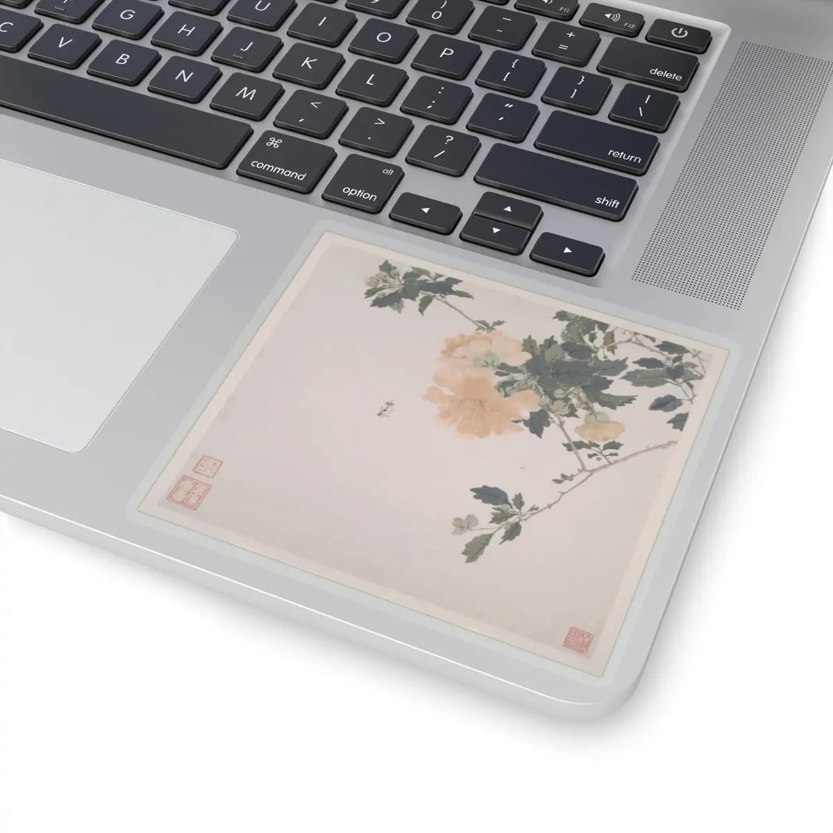 Ju Lian - Insects and Flowers - dated 1865 v3 - STICKER Vinyl Kiss-Cut Decal