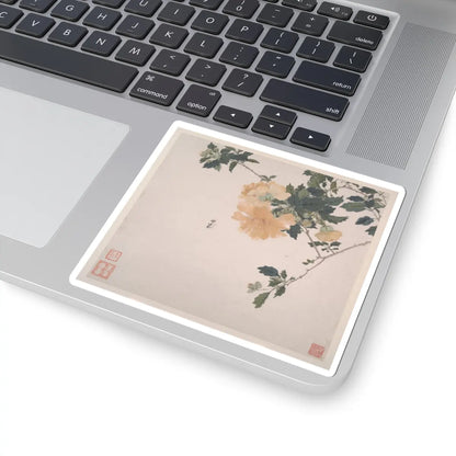 Ju Lian - Insects and Flowers - dated 1865 v3 - STICKER Vinyl Kiss-Cut Decal