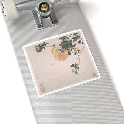 Ju Lian - Insects and Flowers - dated 1865 v3 - STICKER Vinyl Kiss-Cut Decal