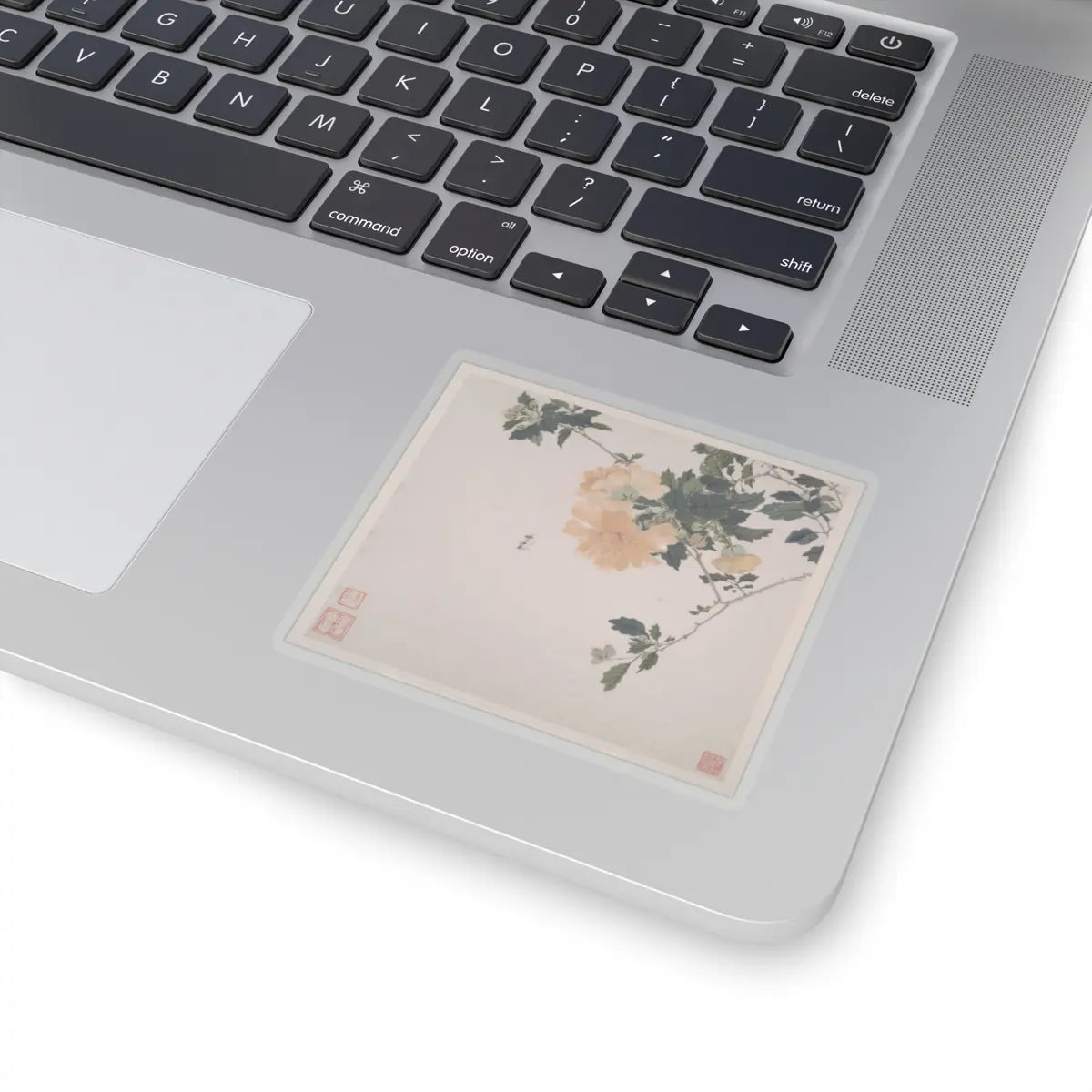 Ju Lian - Insects and Flowers - dated 1865 v3 - STICKER Vinyl Kiss-Cut Decal
