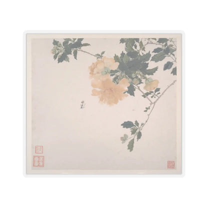 Ju Lian - Insects and Flowers - dated 1865 v3 - STICKER Vinyl Kiss-Cut Decal