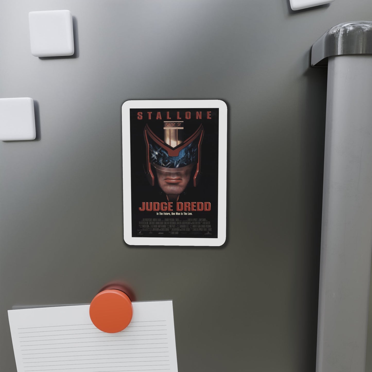 Judge Dredd 1995 Movie Poster Die-Cut Magnet-The Sticker Space